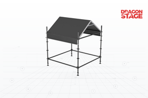 2x2m Open-Sided Ringlock FOH Pod with Aluminum Gable Roof