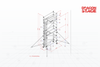 5.22m Mobile Scaffold Access Towers for Outdoor Lighting Truss Installation — Single & Double Width