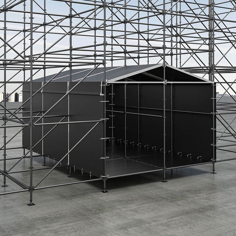 4x6m Built-In Hybrid Ringlock FOH Booth with Aluminum Roof Frame and Curtain Enclosure.jpg