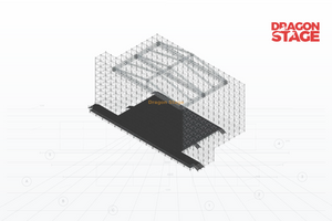 20x20m Large-Span Aluminum Pyramid Roof Truss Structure with 3 Main Cross Beams
