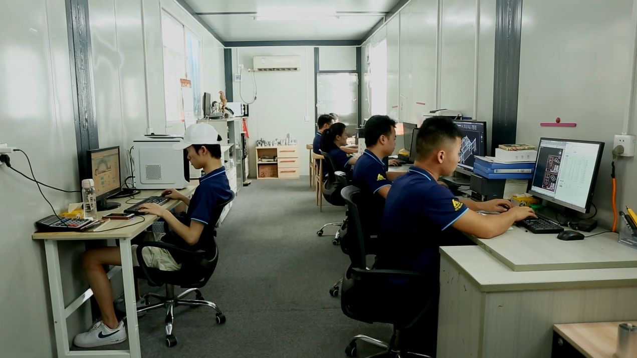 trial installation in factory before shipping