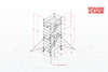 5m Mobile Scaffold Access Tower for Box Truss Lighting Frame Installation
