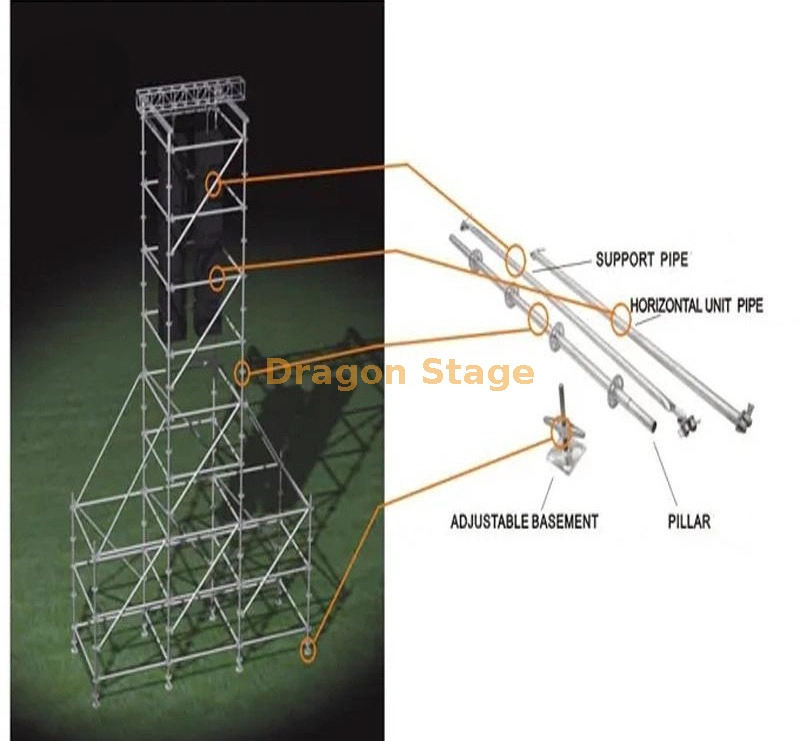 16m Ringlock Line Array Support Tower.webp