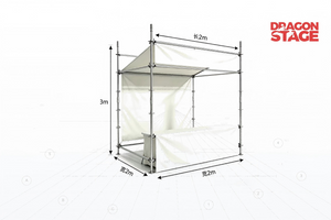 2x2m Modular Ringlock FOH Control Structure for Event Production